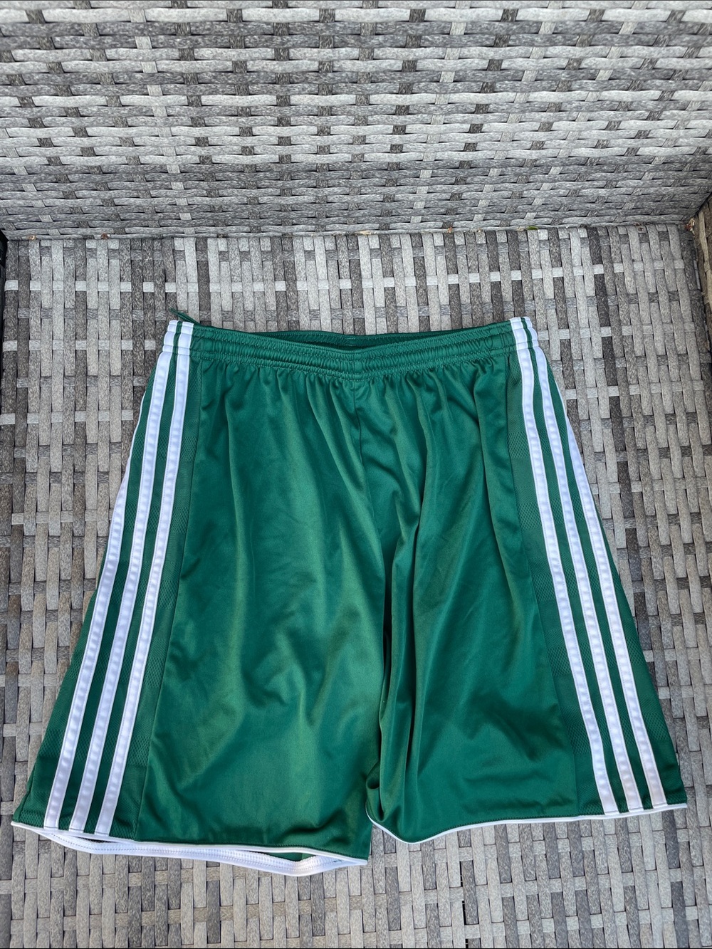 adidas Green Drawstring Athletic Shorts